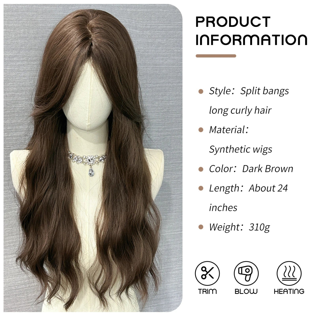 Long White Wavy Cosplay Wig - HairNjoy