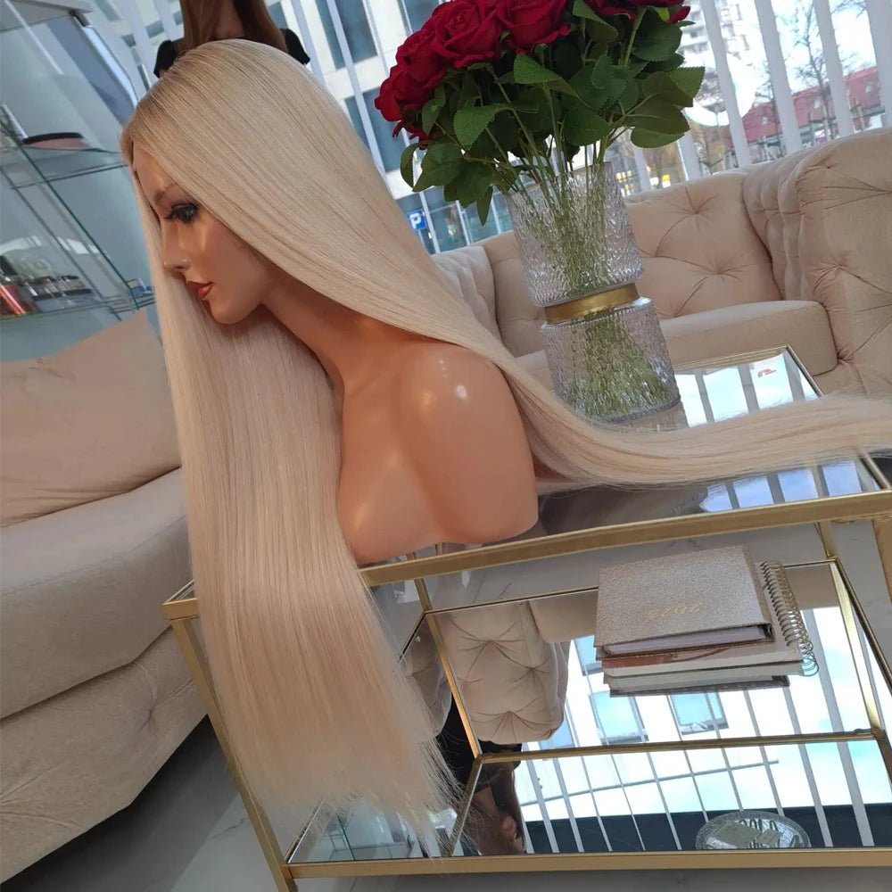 Luxury Real Hair Warm Blonde with Lightest Roots - HairNjoy