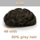 Men's Human Hair Natural Toupee - HairNjoy