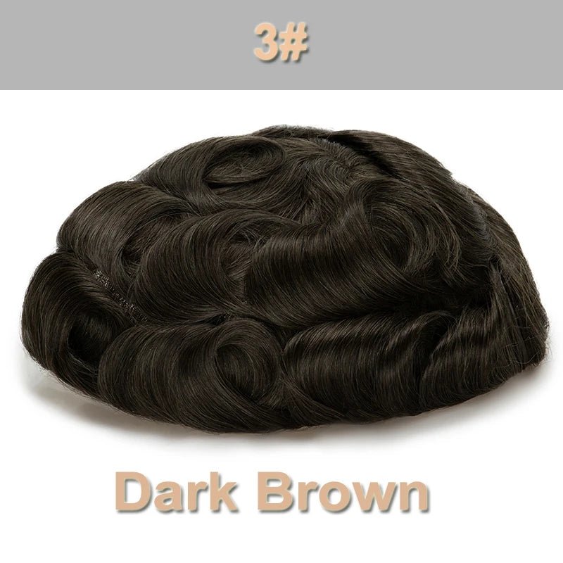 Men's Human Hair Natural Toupee - HairNjoy