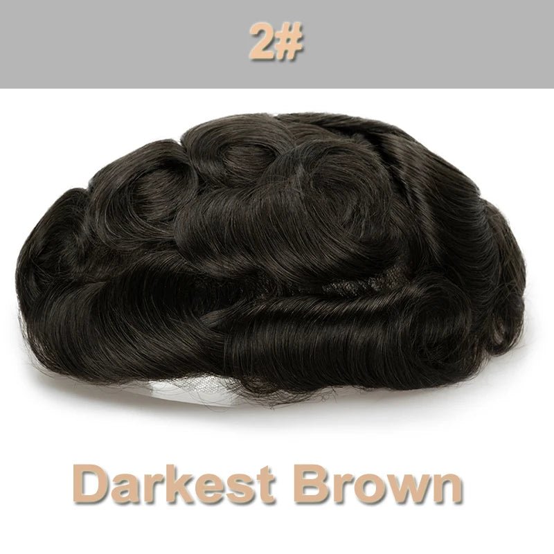 Men's Human Hair Natural Toupee - HairNjoy