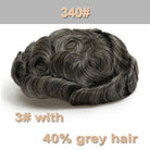 Men's Human Hair Natural Toupee - HairNjoy