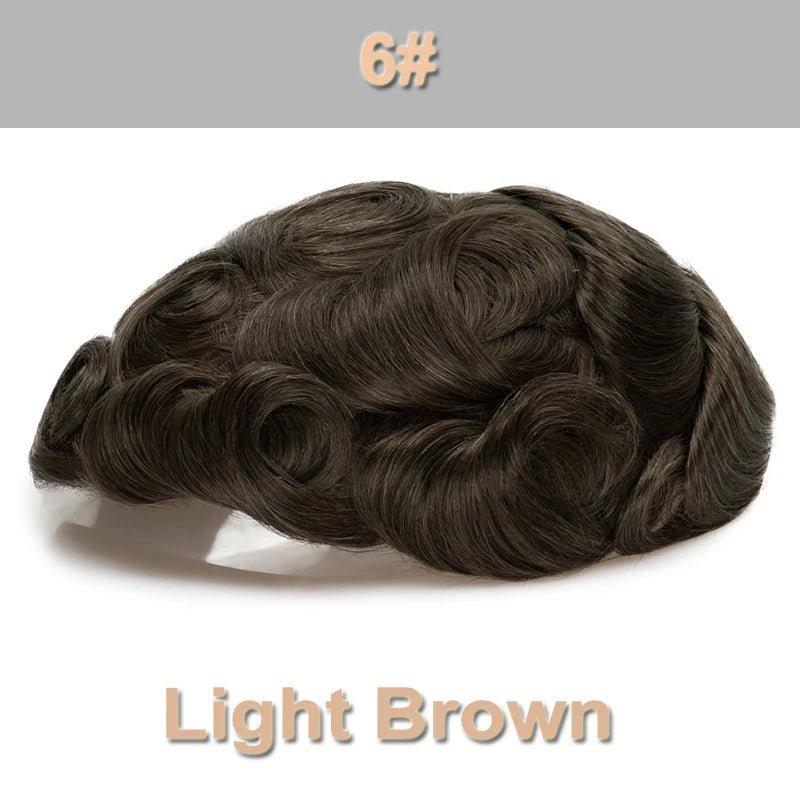 Men's Human Hair Natural Toupee - HairNjoy