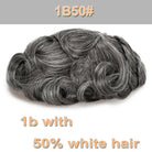 Men's Human Hair Natural Toupee - HairNjoy