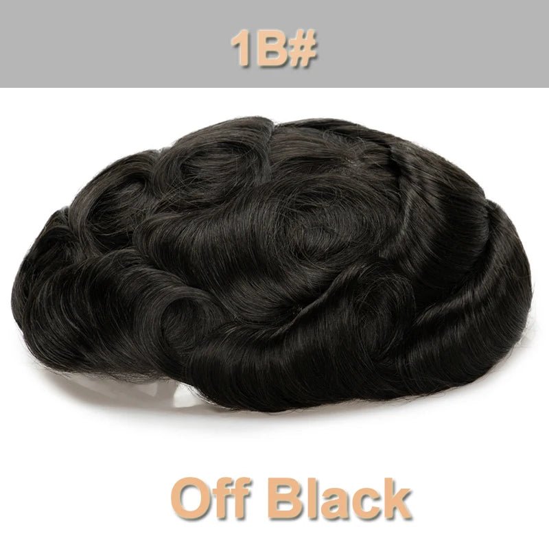 Men's Human Hair Natural Toupee - HairNjoy