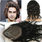 Men’s Natural Wavy Remy Hair Toupee - HairNjoy