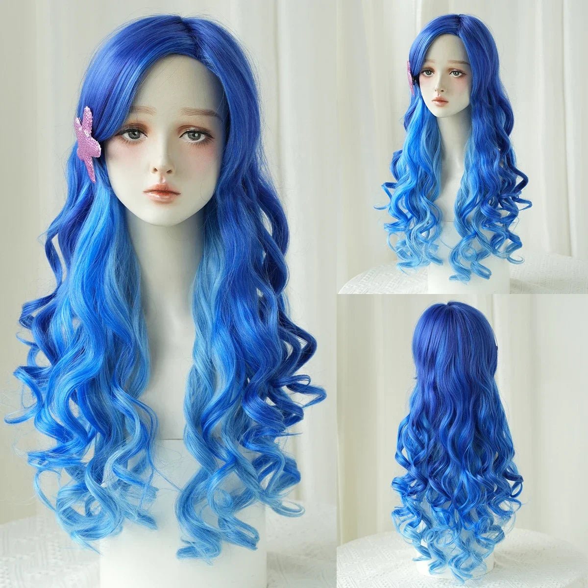 Mermaid Gradient Wavy Wig - HairNjoy