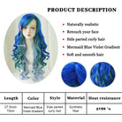 Mermaid Gradient Wavy Wig - HairNjoy