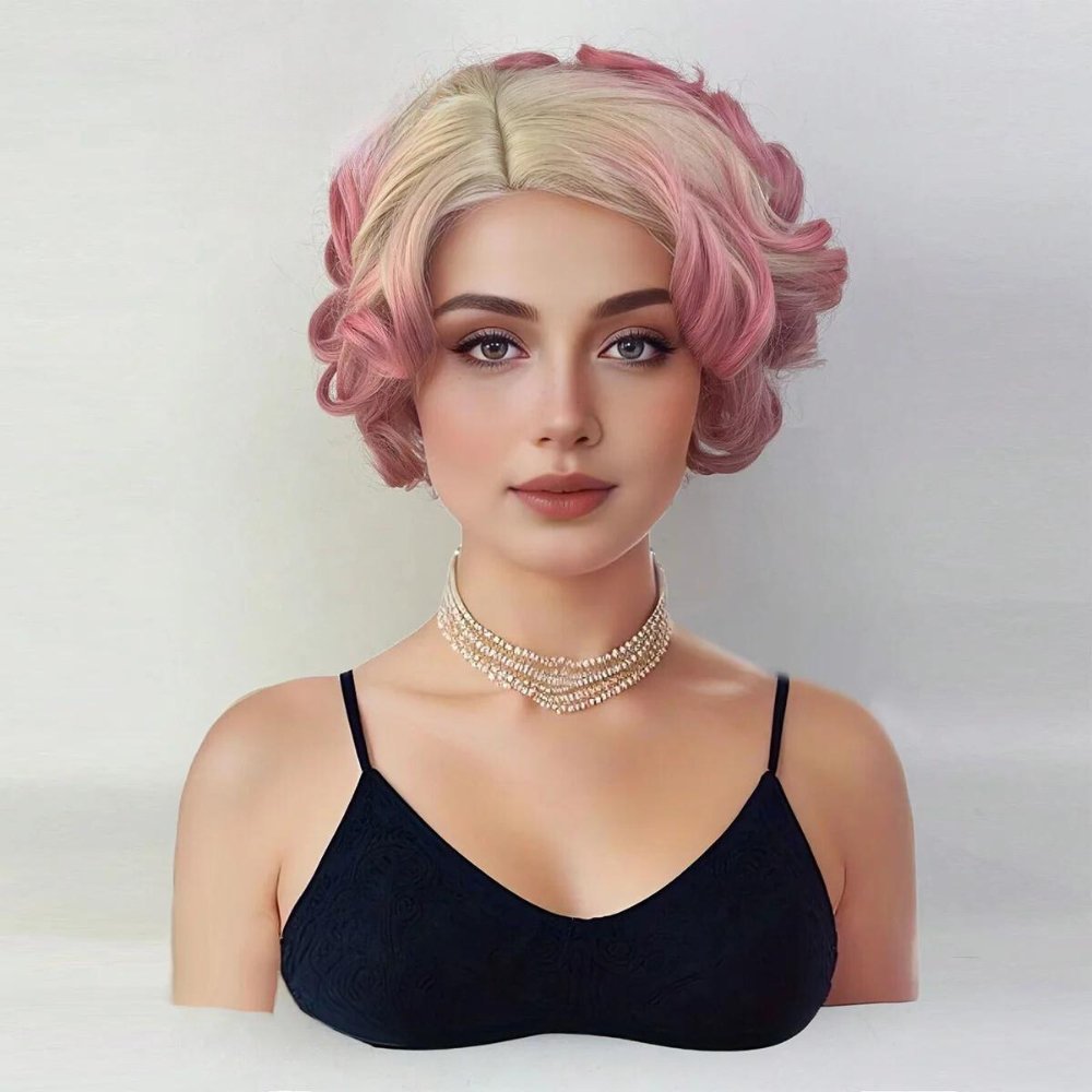 Mesmerizing Ombre Pink Synthetic Wig - HairNjoy