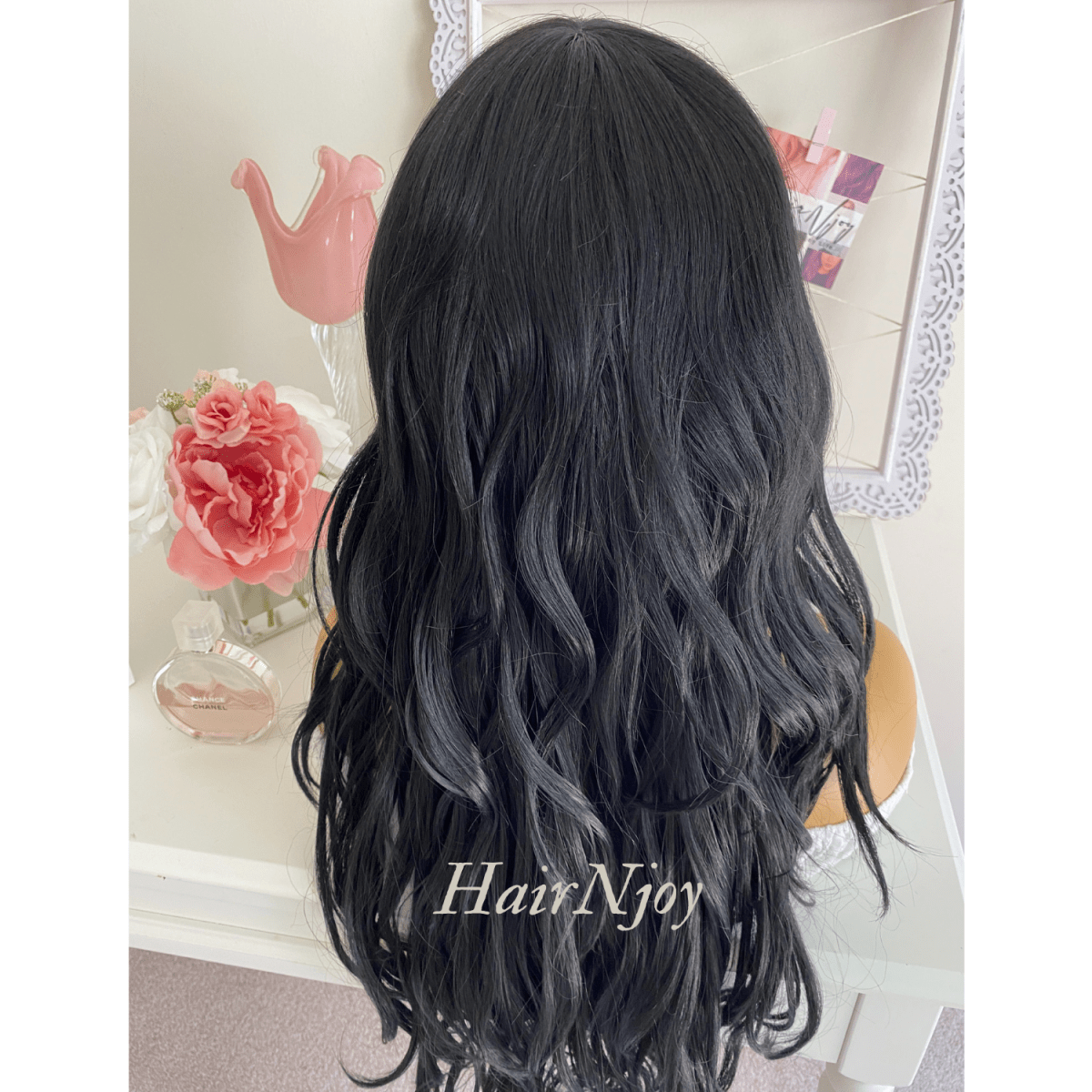 Natural Black Long Wavy Wig - HairNjoy