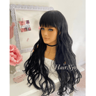 Natural Black Long Wavy Wig - HairNjoy