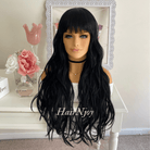 Natural Black Long Wavy Wig - HairNjoy