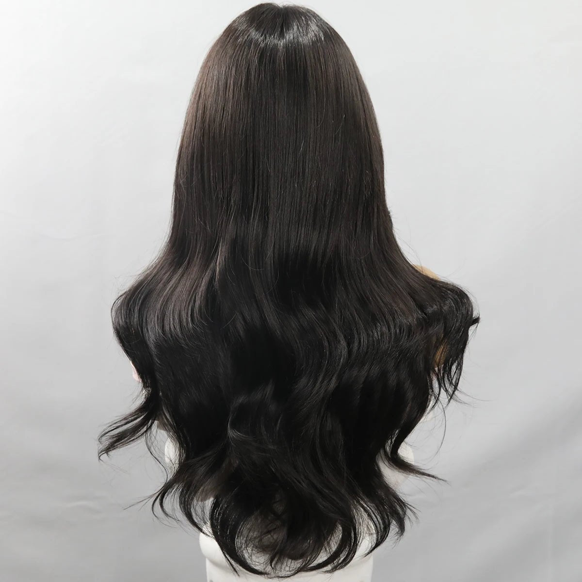 Natural Black Wavy Long Wigs - HairNjoy