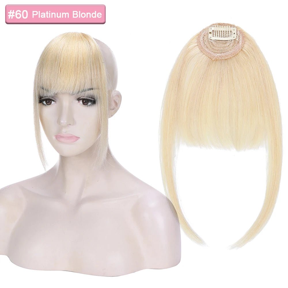 Natural Clip - In Human Hair Bangs Extension - HairNjoy