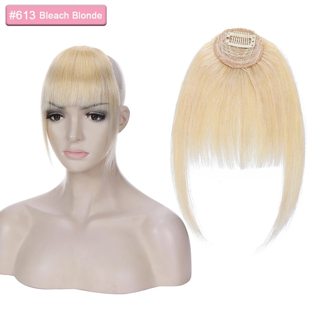 Natural Clip - In Human Hair Bangs Extension - HairNjoy