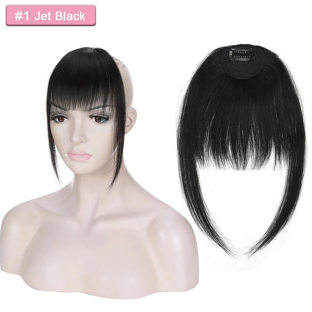 Natural Clip - In Human Hair Bangs Extension - HairNjoy