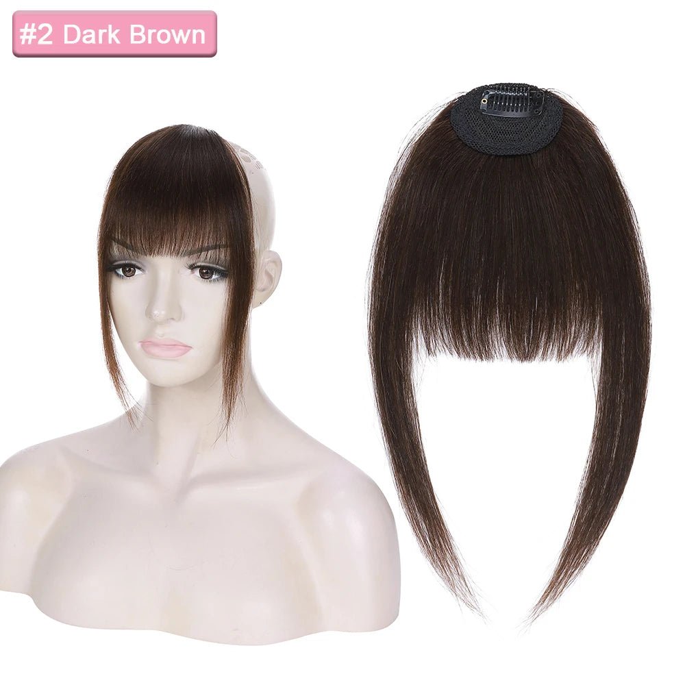 Natural Clip - In Human Hair Bangs Extension - HairNjoy