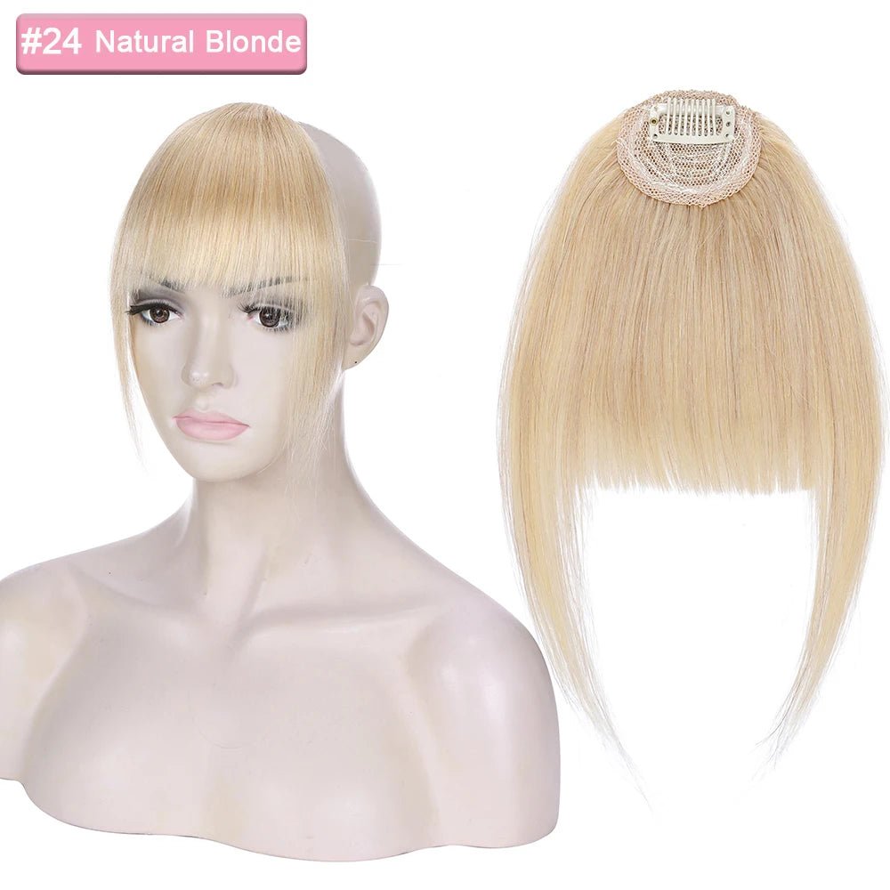 Natural Clip - In Human Hair Bangs Extension - HairNjoy