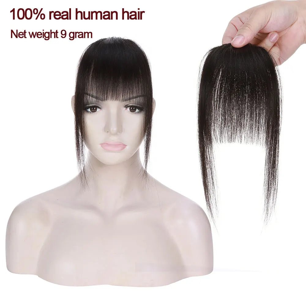 Natural Clip - In Human Hair Bangs Extension - HairNjoy