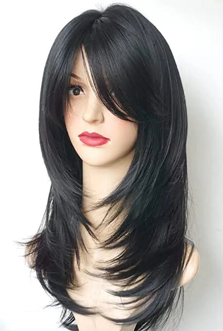 Natural Long Wavy Synthetic Hair Wigs - HairNjoy