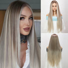 Natural Silver Gray Straight Wig - HairNjoy