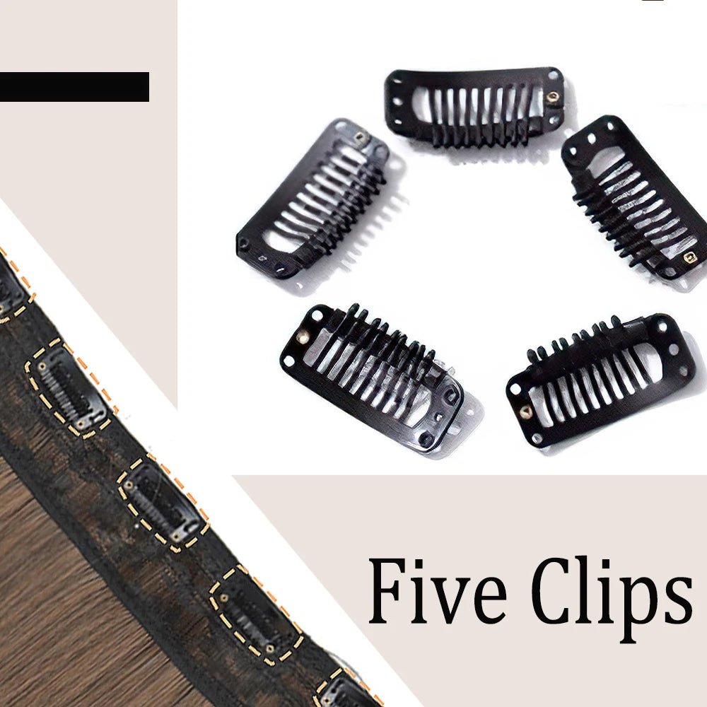 Natural Staright Look Hair Clips - HairNjoy