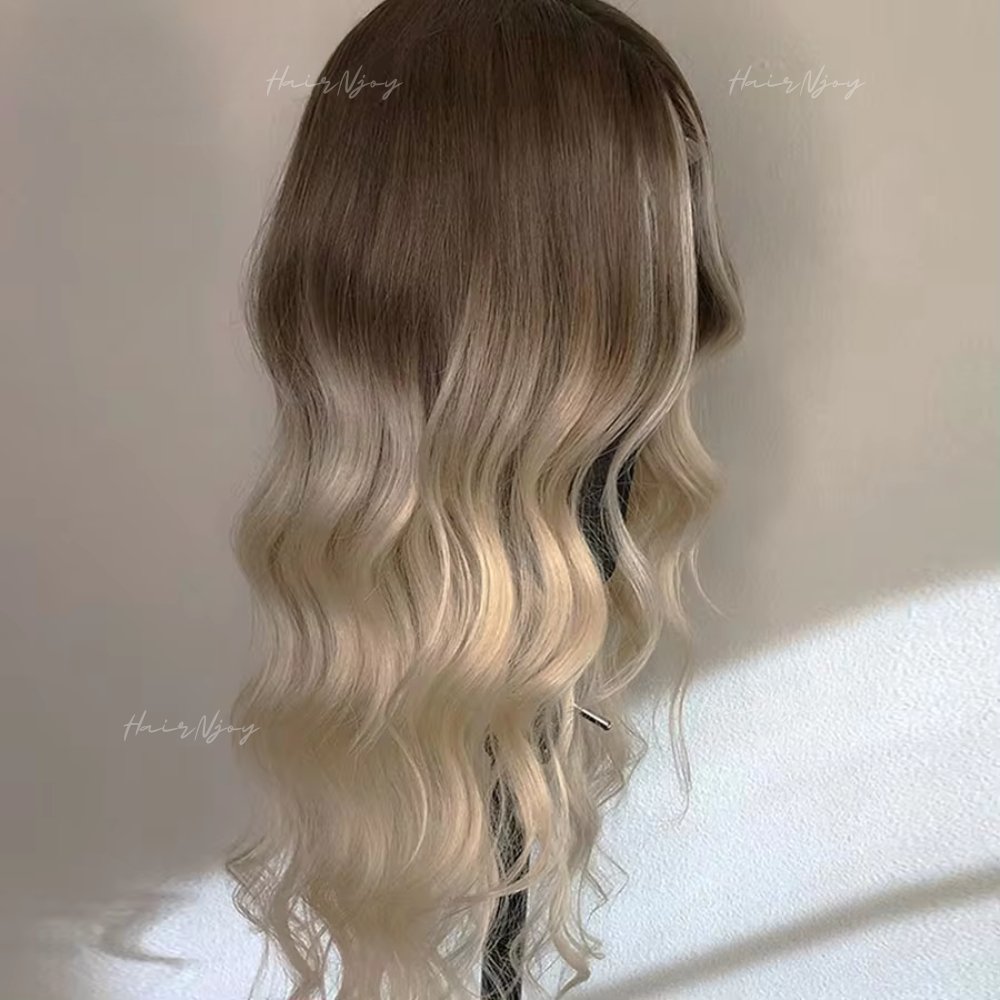 Ombre Ash Blonde Body Wave Wigs - HairNjoy