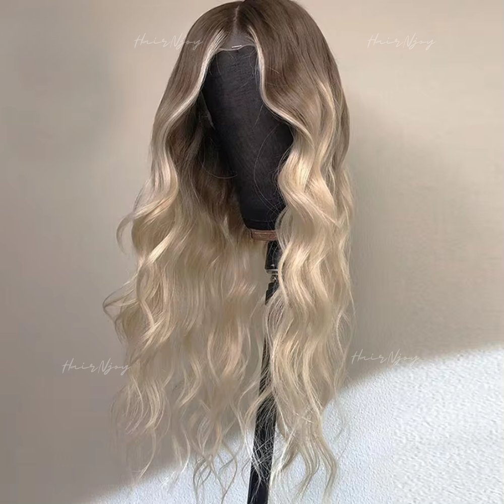 Ombre Ash Blonde Body Wave Wigs - HairNjoy