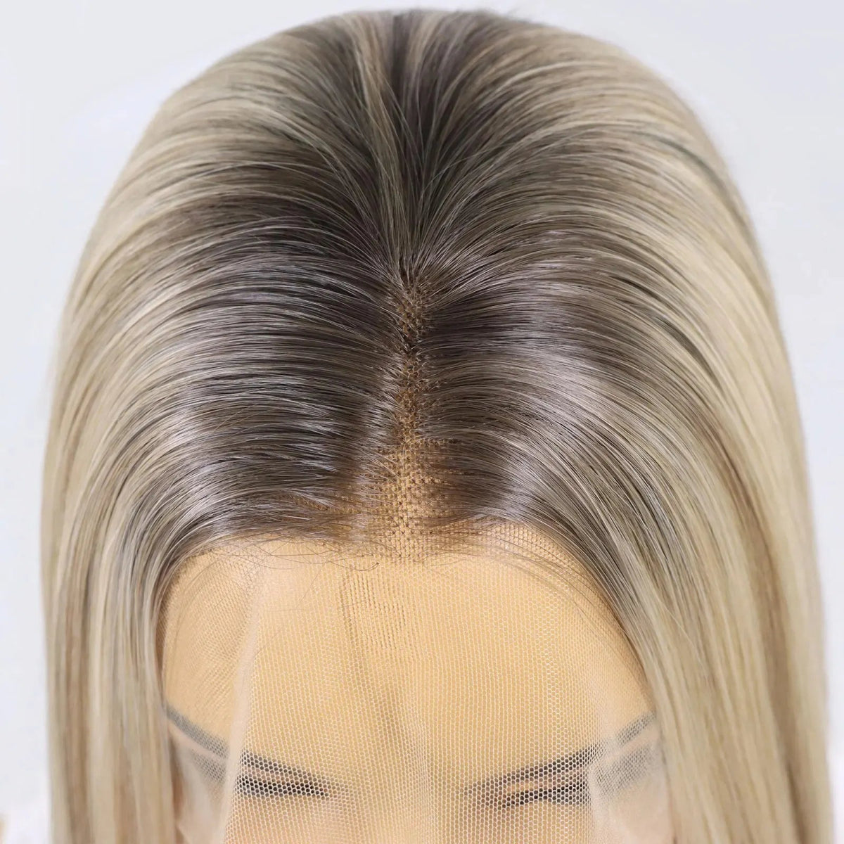 Ombre Ash Blonde Lace Front Wigs - HairNjoy