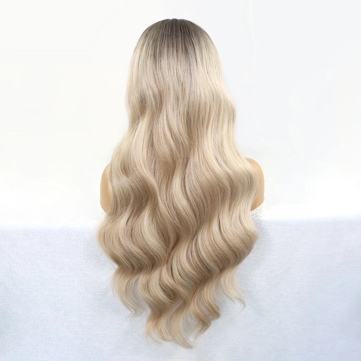 Ombre Ash Blonde Lace Front Wigs - HairNjoy