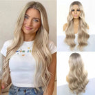 Ombre Ash Blonde Lace Front Wigs - HairNjoy