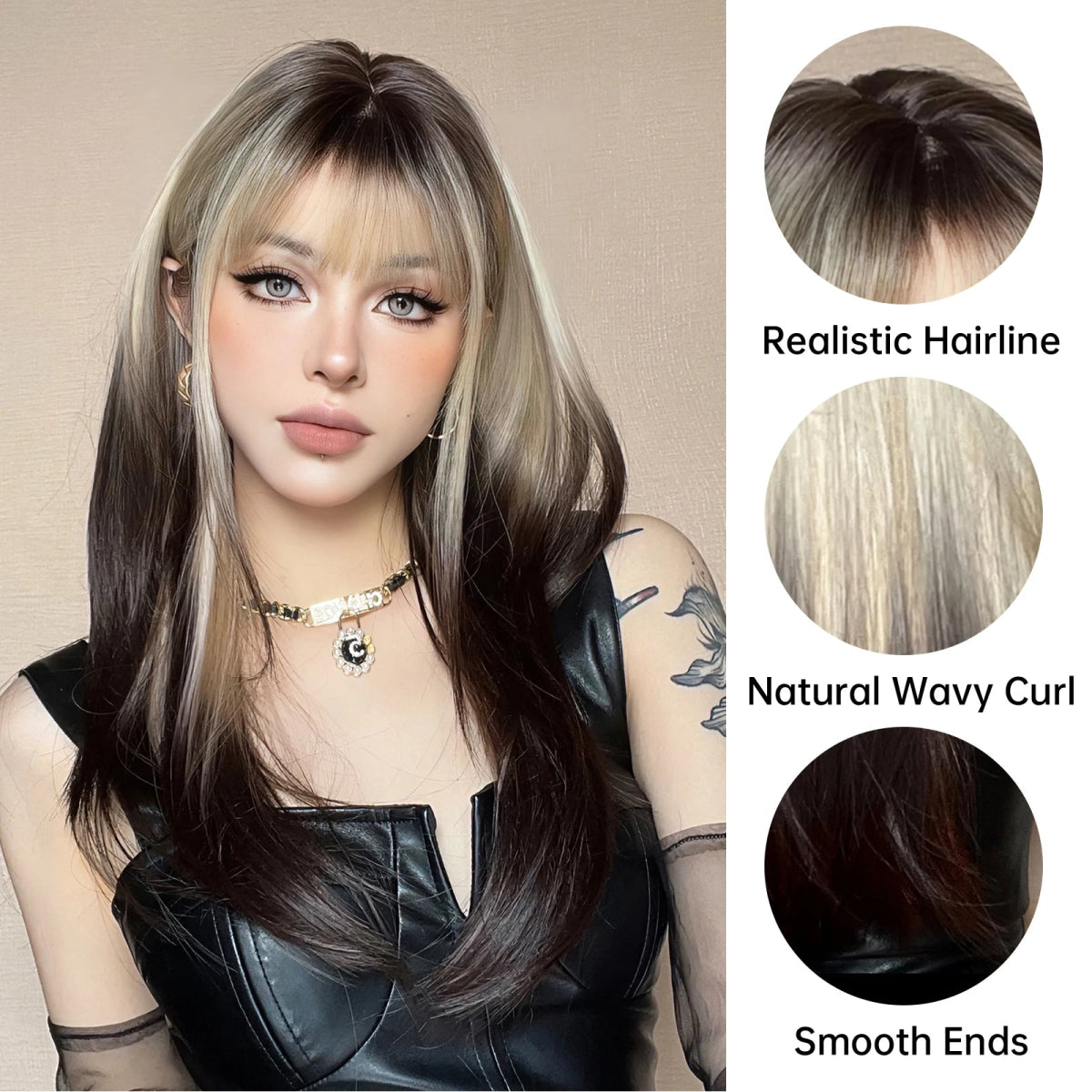 Ombre Blonde Cosplay Wig - HairNjoy