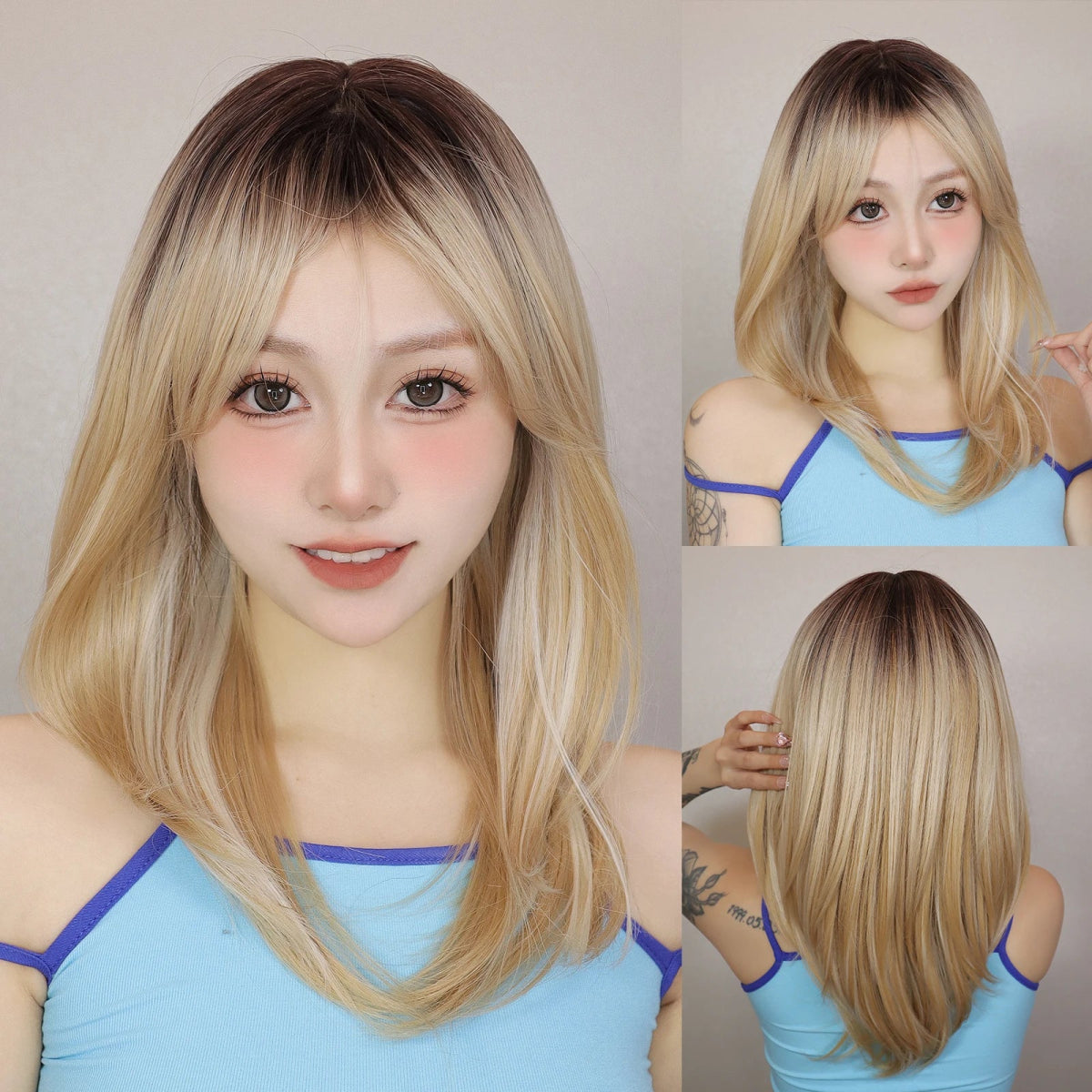 Ombre Blonde Cosplay Wig - HairNjoy