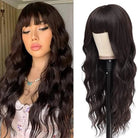 Ombre Blonde Curly Wig with Bangs - HairNjoy