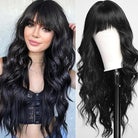 Ombre Blonde Curly Wig with Bangs - HairNjoy