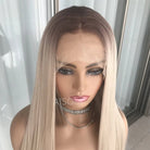 Ombre Blonde Straight Lace Front Wig - HairNjoy