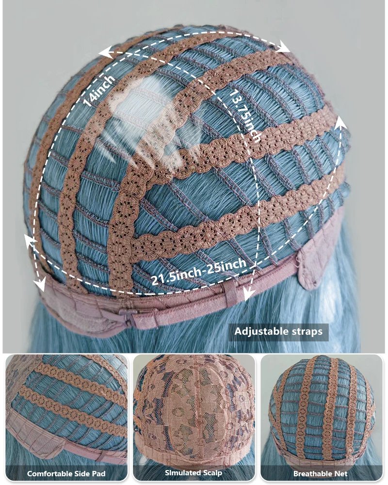 Ombre Bob Layered Light Brown Wig with Bangs - HairNjoy