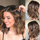 Ombre Bob Wavy Lace Wig - HairNjoy