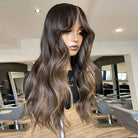 Ombre Brown Body Wave Human Hair Wig - HairNjoy