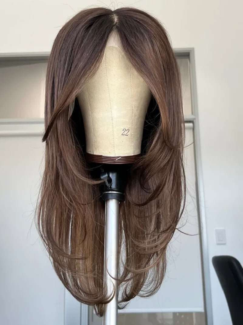 Ombre Brown Silk Lace Wig - HairNjoy