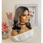Ombre Grey Black Lace Front Wig - HairNjoy