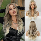 Ombre Grey to Blonde Synthetic Wig - HairNjoy