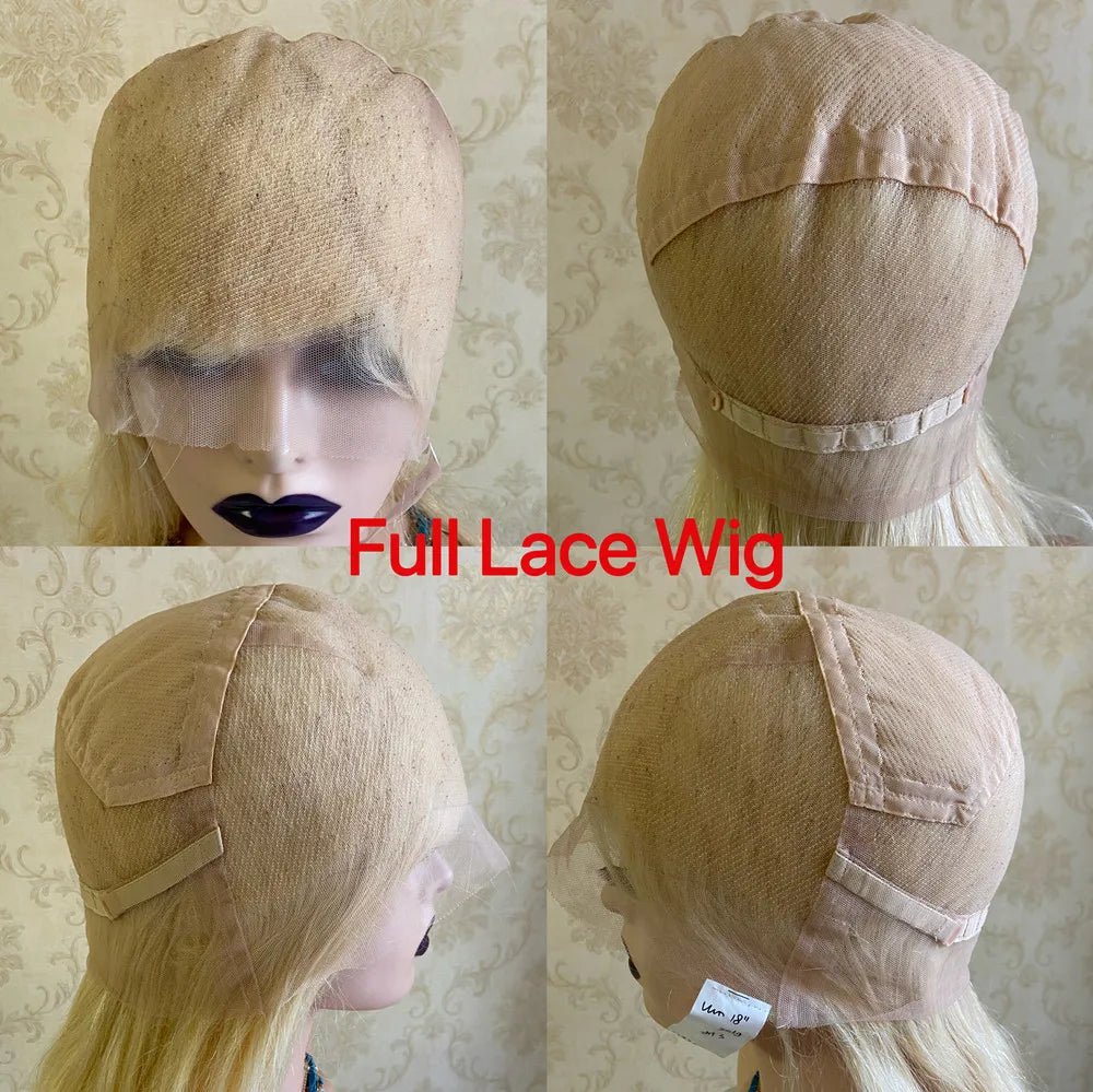 Ombre Platinum Blonde Full Lace Wig - HairNjoy