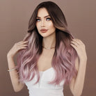 Ombre Purple Lace Front Wig - HairNjoy