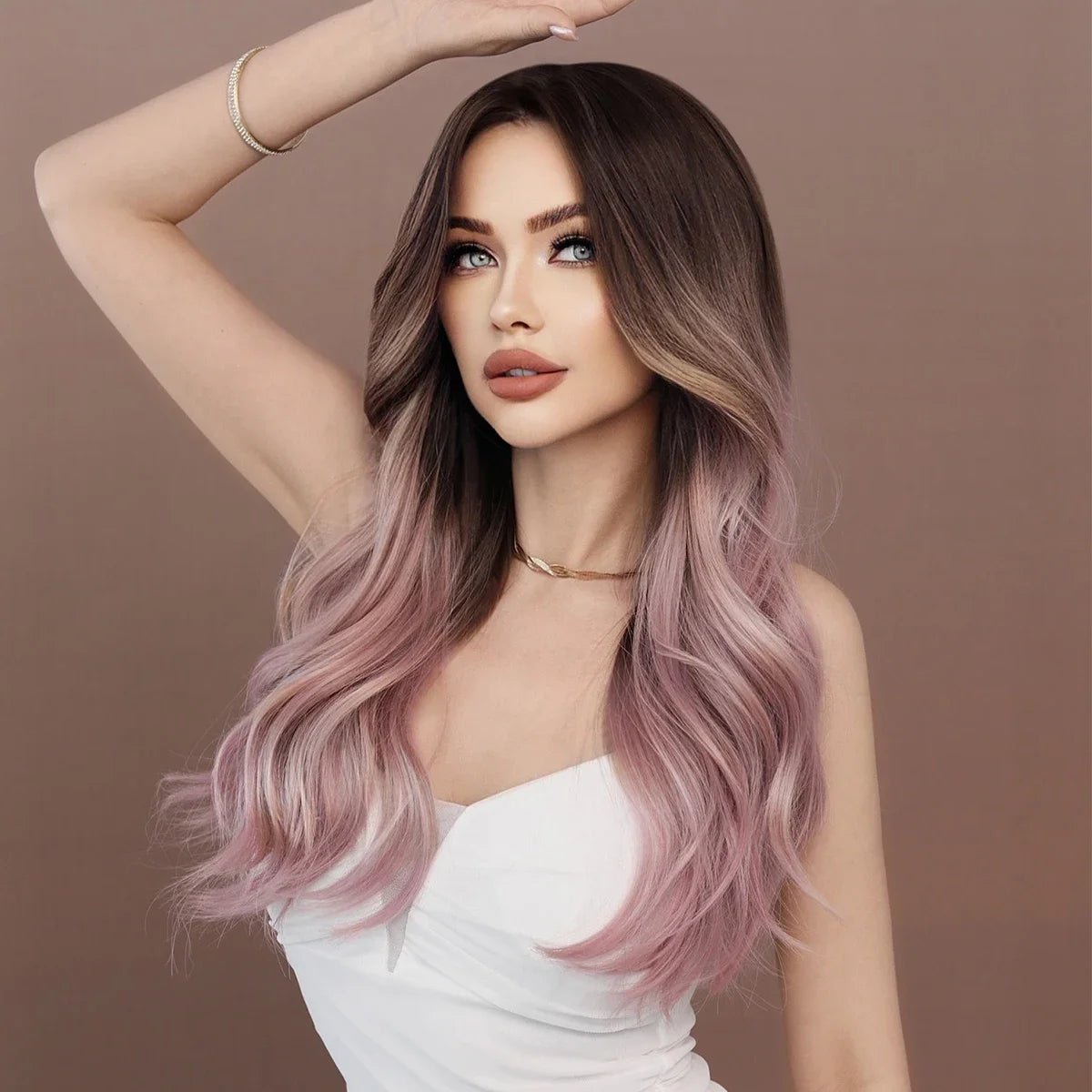 Ombre Purple Lace Front Wig - HairNjoy