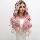 Pink and White Lace Front Wig - HairNjoy