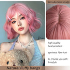 Pink Short Wavy Wig - HairNjoy