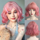 Pink Short Wavy Wig - HairNjoy