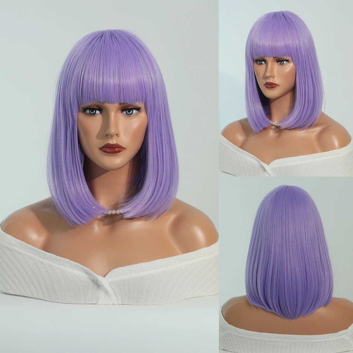 Pink Silver Bob Wig - HairNjoy