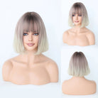 Pink Silver Bob Wig - HairNjoy